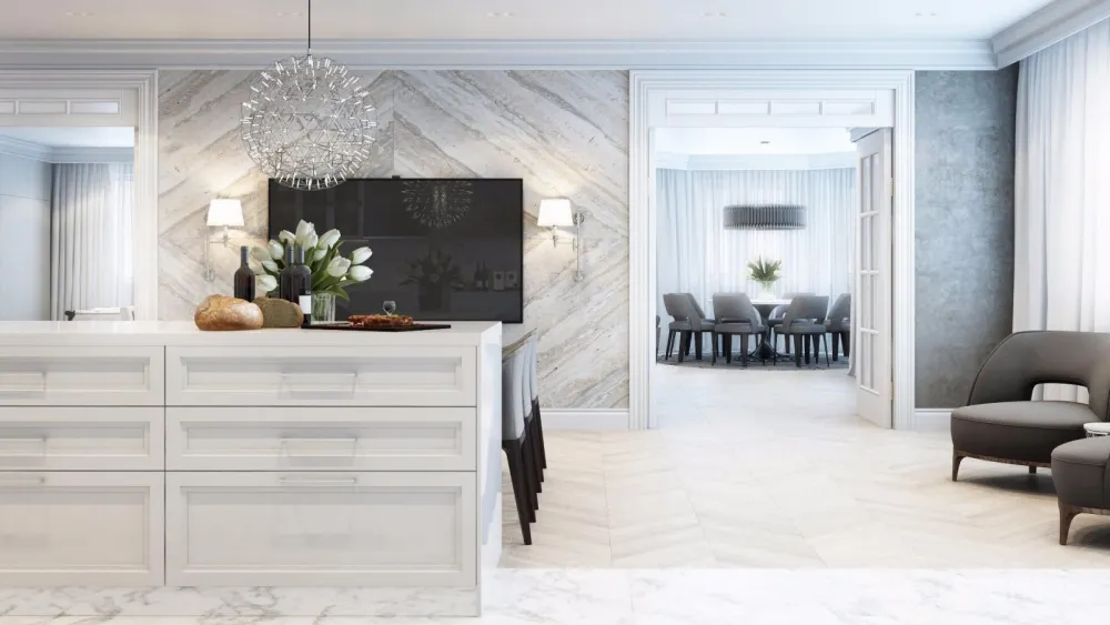 莫斯科黑白灰时尚典雅公寓设计