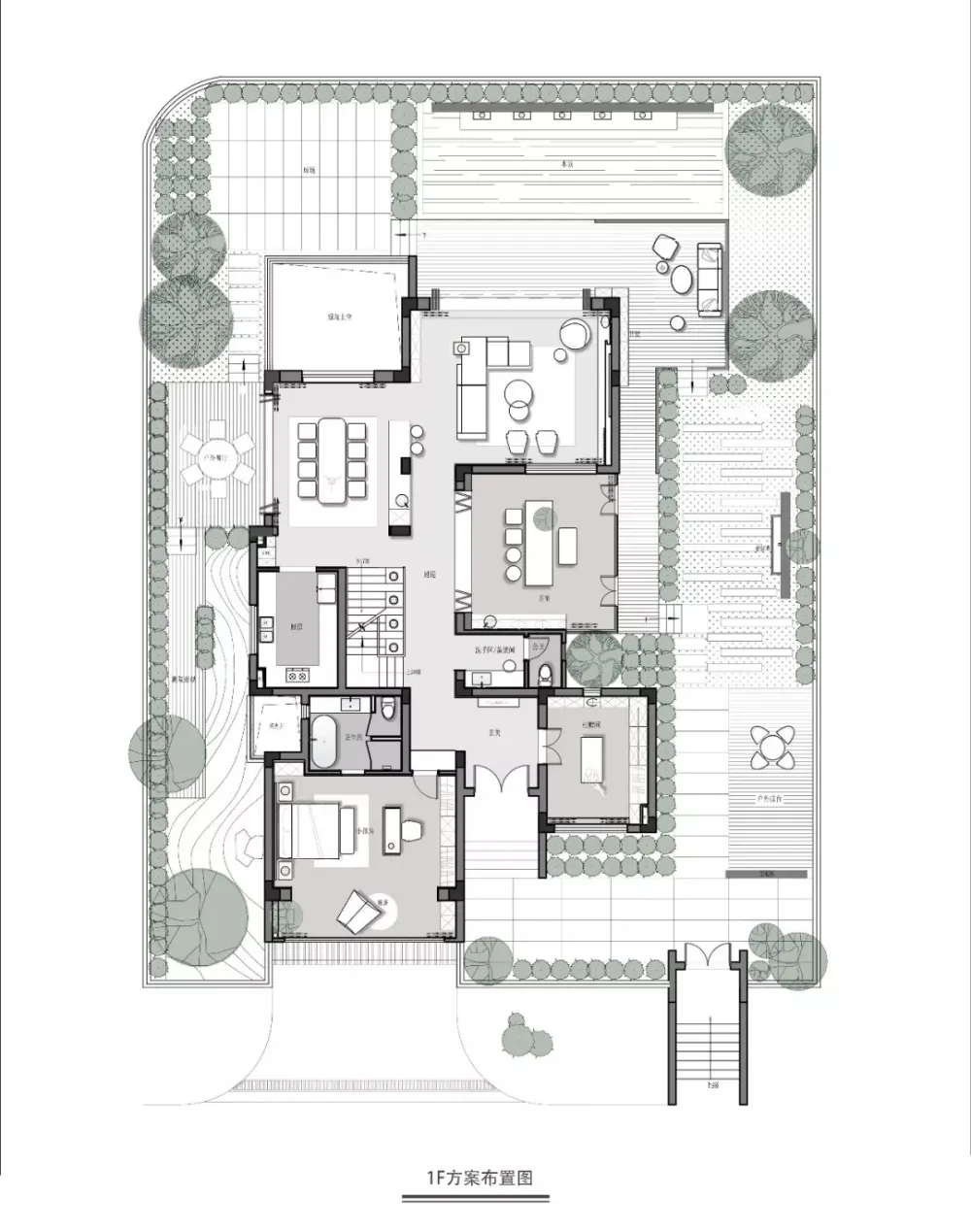 1120㎡轻奢别墅,一半冷艳一半迷红 | 舍下空间
