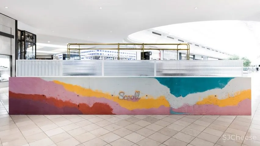 墨尔本购物中心的冰淇淋摊位