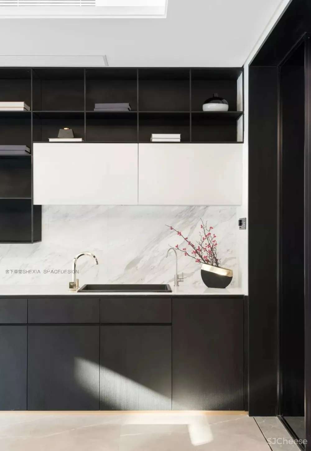 1120㎡轻奢别墅,一半冷艳一半迷红 | 舍下空间