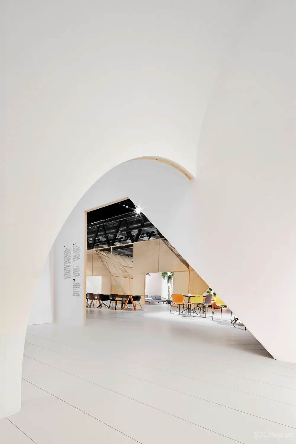 2 booths for arper salone del mobile 2017 milano