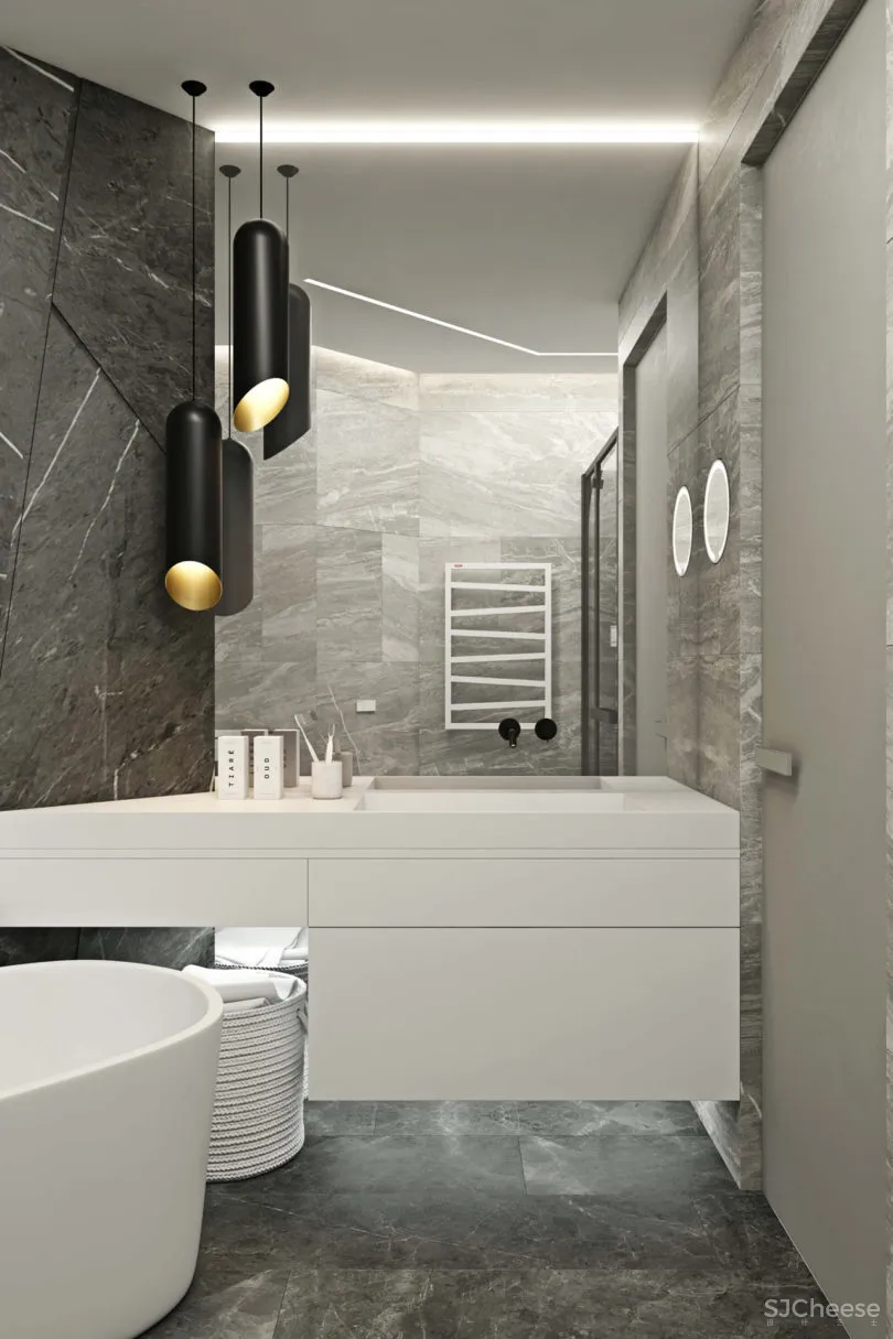 莫斯科Novoe Tushino极简主义现代公寓