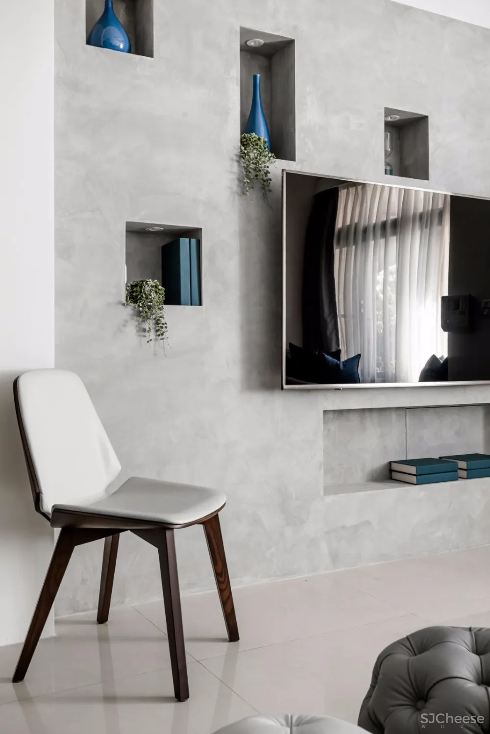 蓝灰纯净北欧风 | 詹皓设计