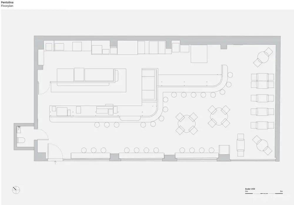 墨尔本Pentolina优雅工业风意大利休闲餐厅设计