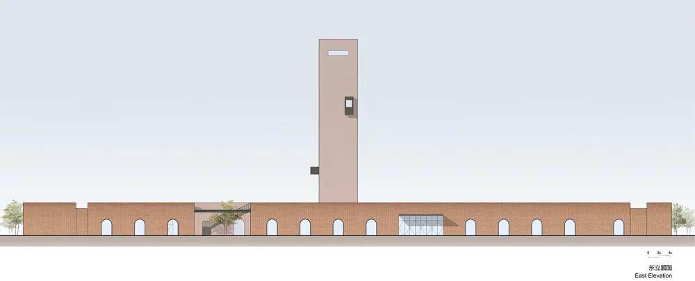 湿地中的红砖塔,河北 / 空格建筑