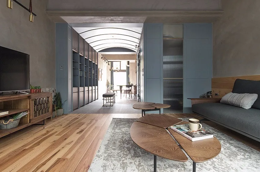 粗犷与优雅！台南181.5㎡混搭现代感透天厝 | 执见设计