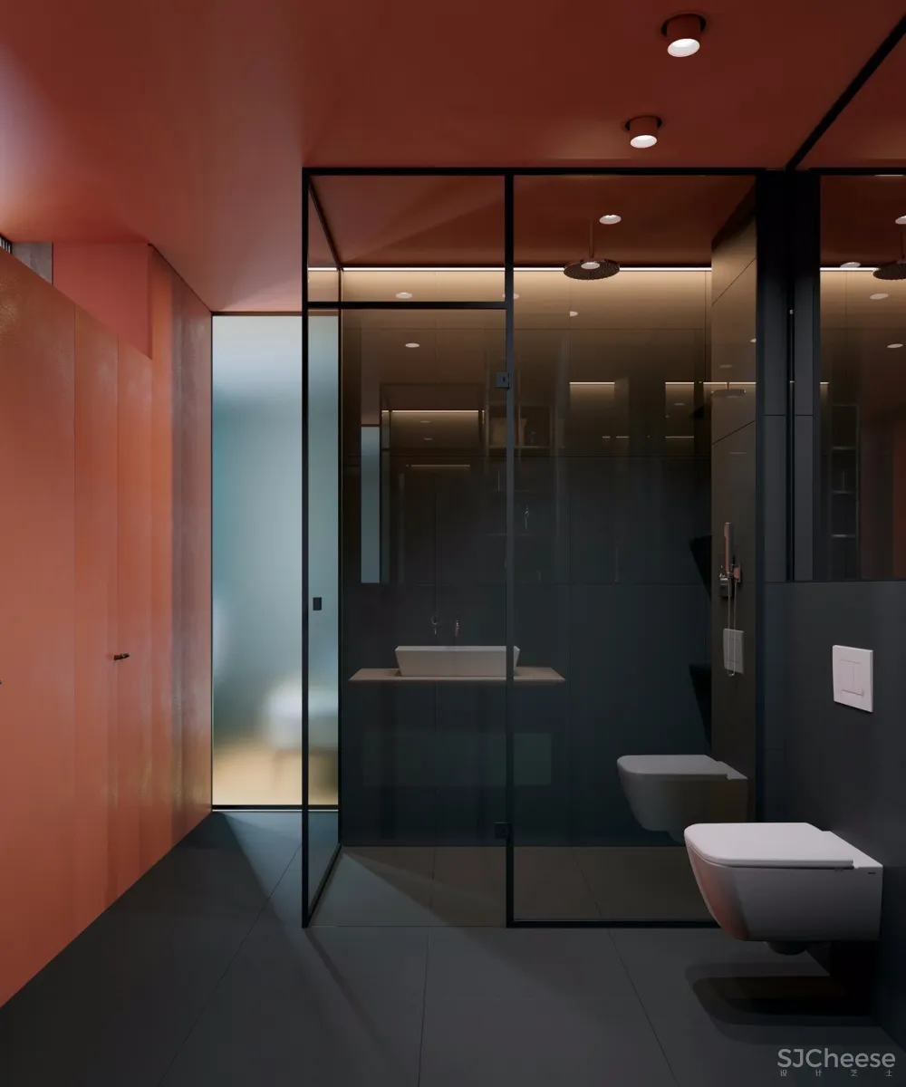 绿+橙 基辅个性公寓设计 | Elena Fateeva 首