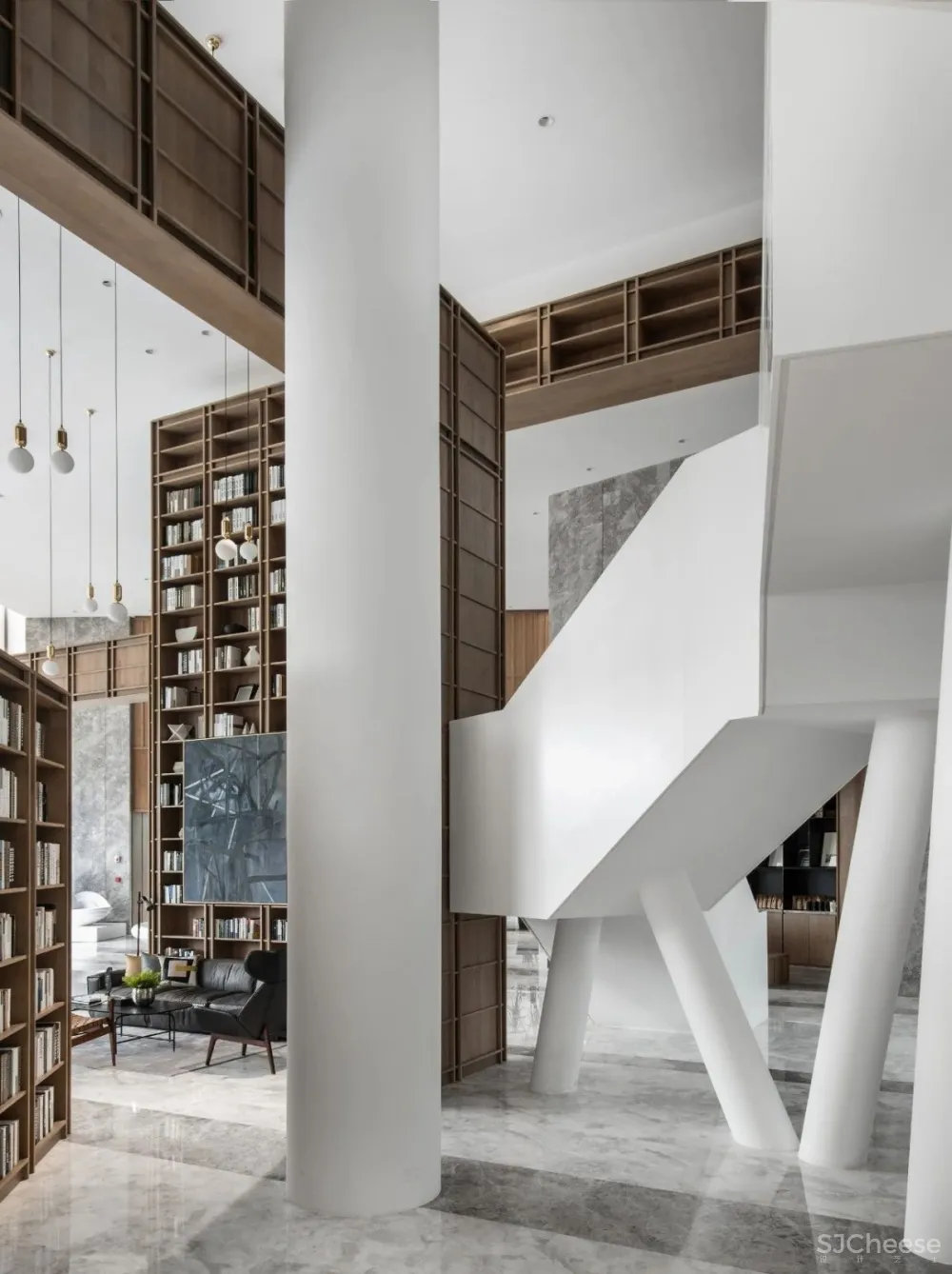 尚壹扬新作：解构的图书馆—— 绿城武汉凤起乐鸣销售中心