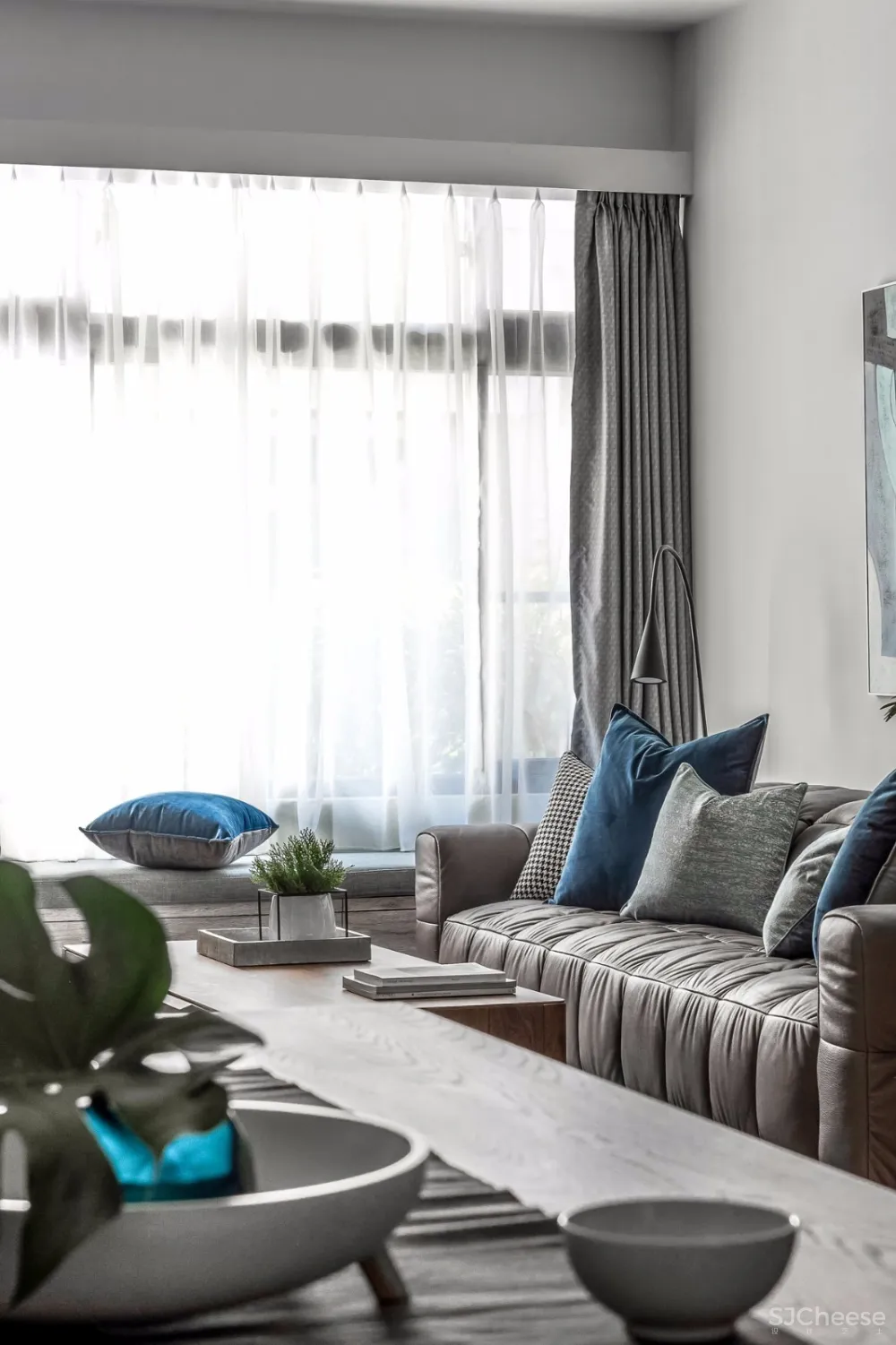 蓝灰纯净北欧风 | 詹皓设计