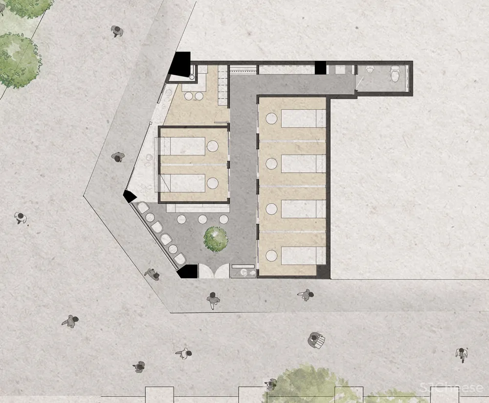 再建筑事务所 | 深圳得闲互联网按摩店