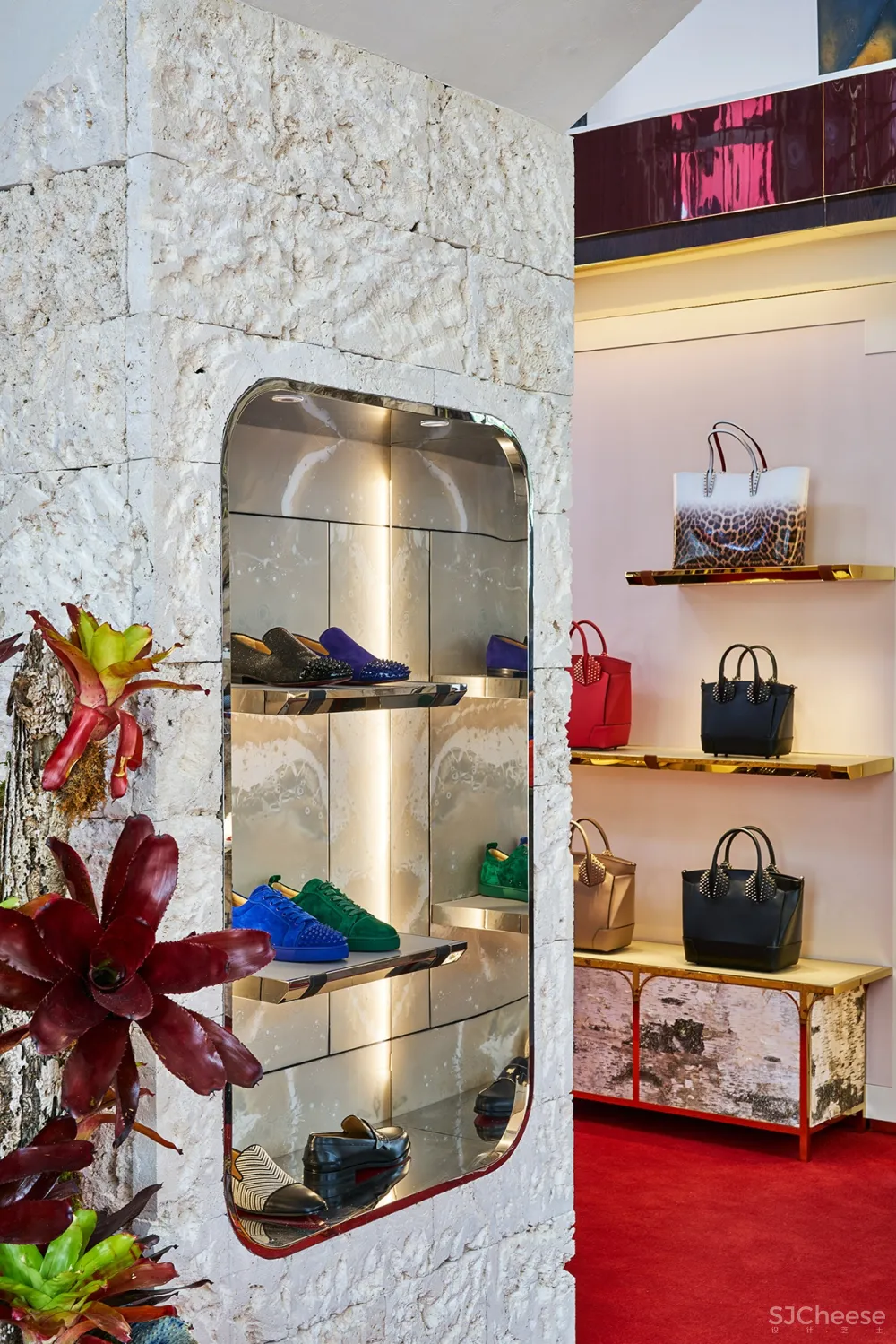 212box作品 | 树皮覆盖的Christian Louboutin精品店,与自然美感产生共鸣