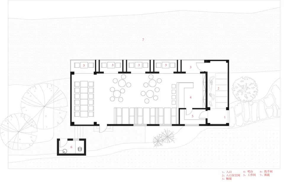 白石酒吧 / 三文建筑/何崴工作室 首