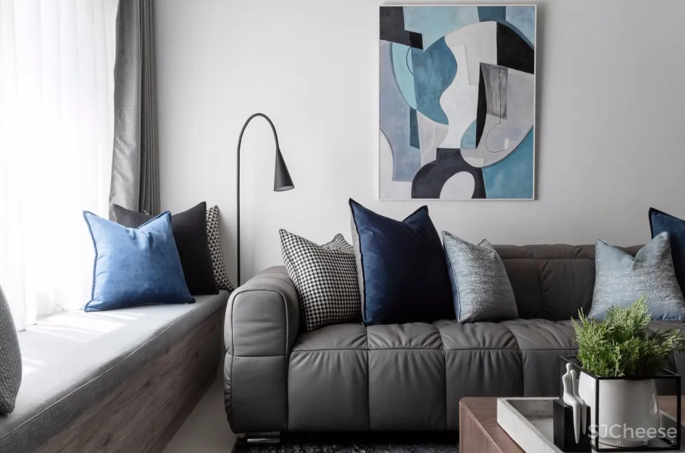 蓝灰纯净北欧风 | 詹皓设计