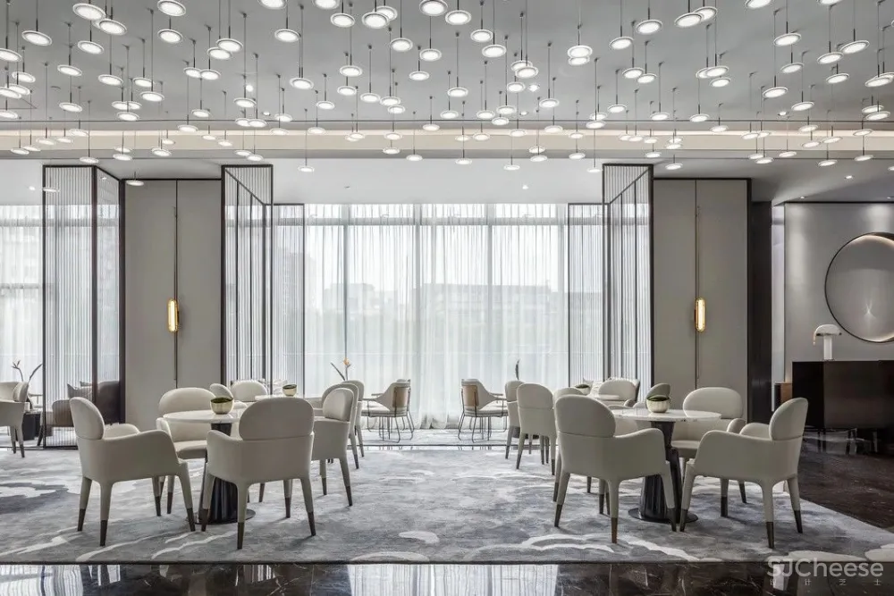 最美高级灰售楼处设计，别具一格的水墨禅境