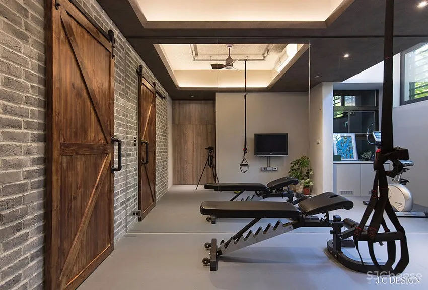 粗犷与优雅！台南181.5㎡混搭现代感透天厝 | 执见设计