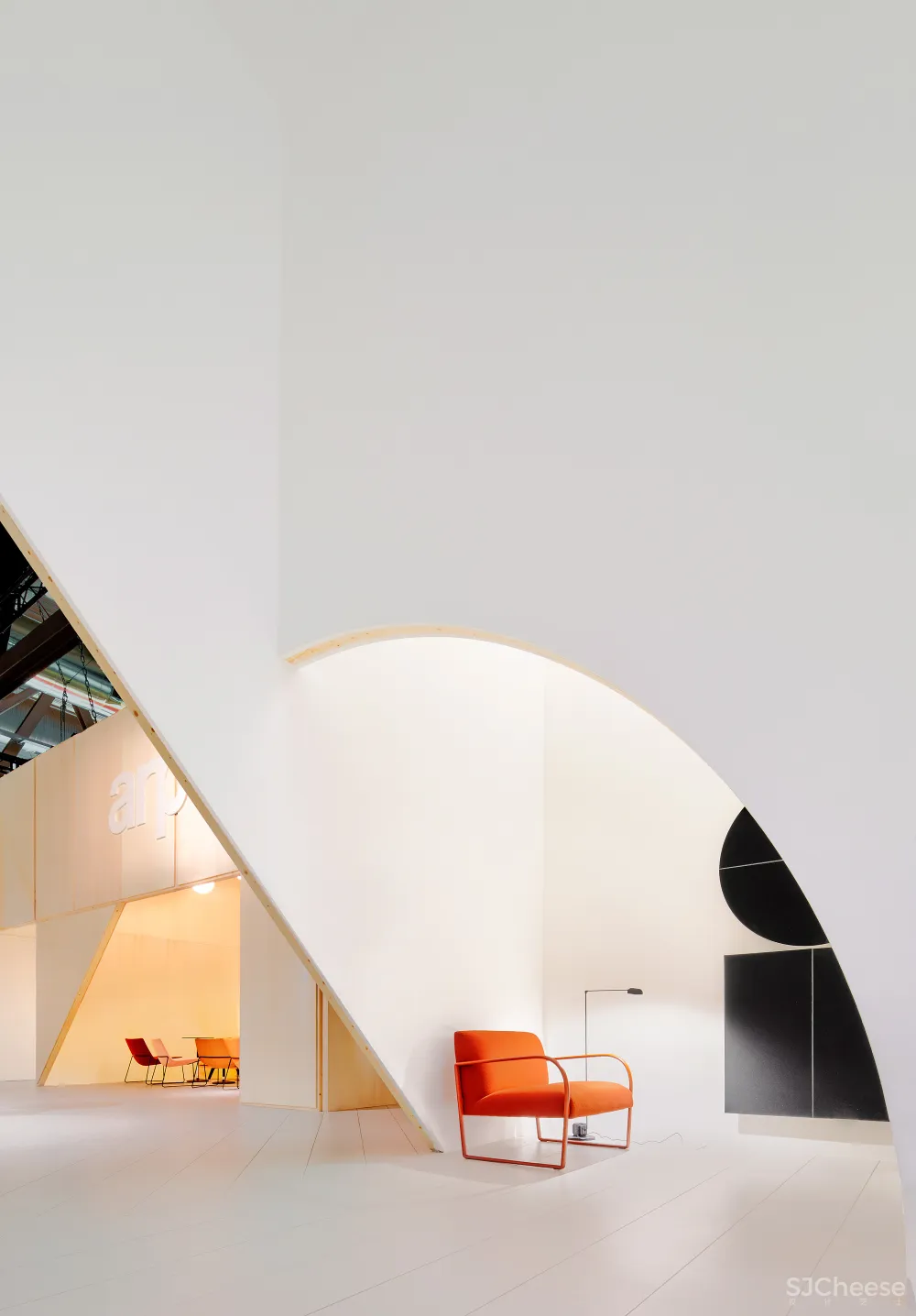 2 booths for arper salone del mobile 2017 milano