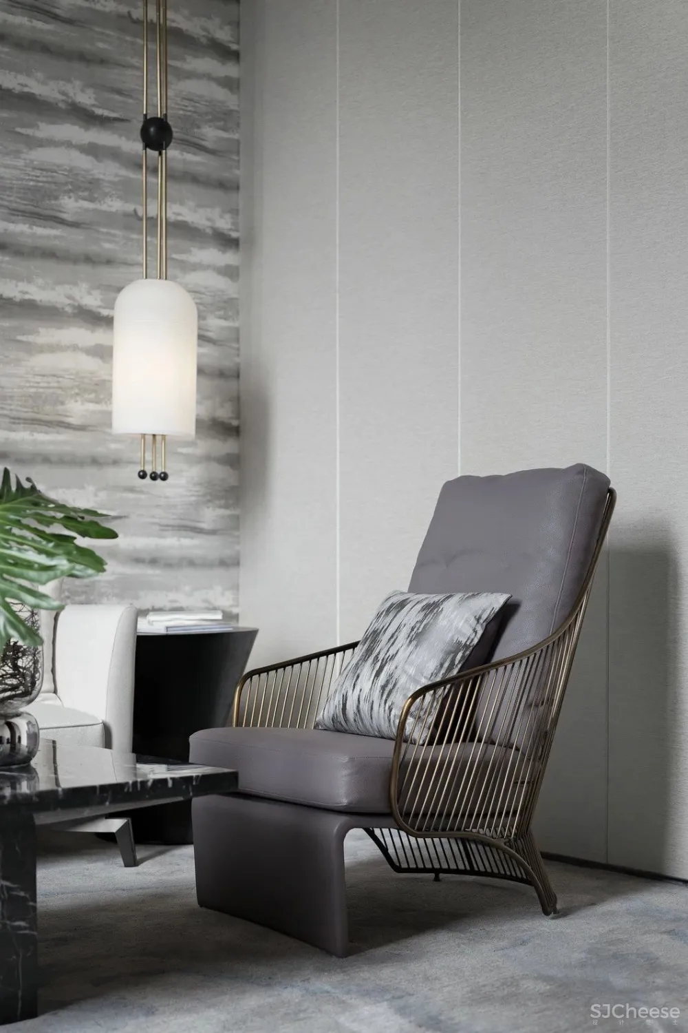 最美高级灰售楼处设计，别具一格的水墨禅境