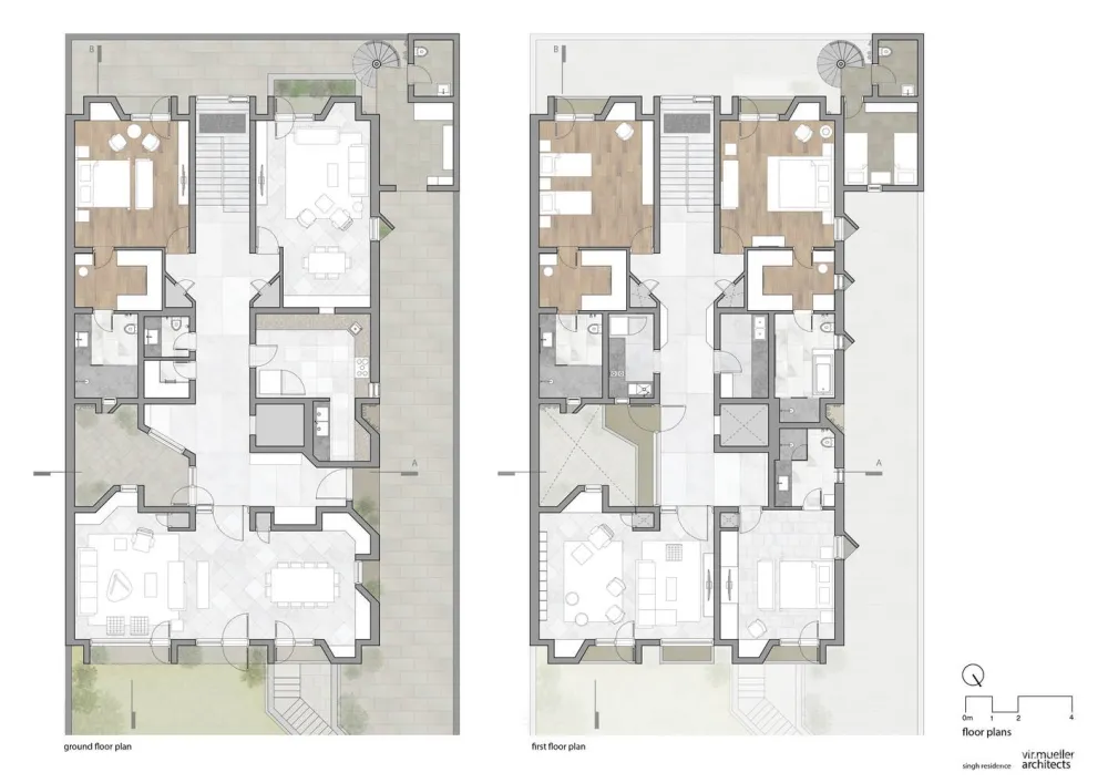 印度动感砖砌住宅 / Vir.Mueller Architects