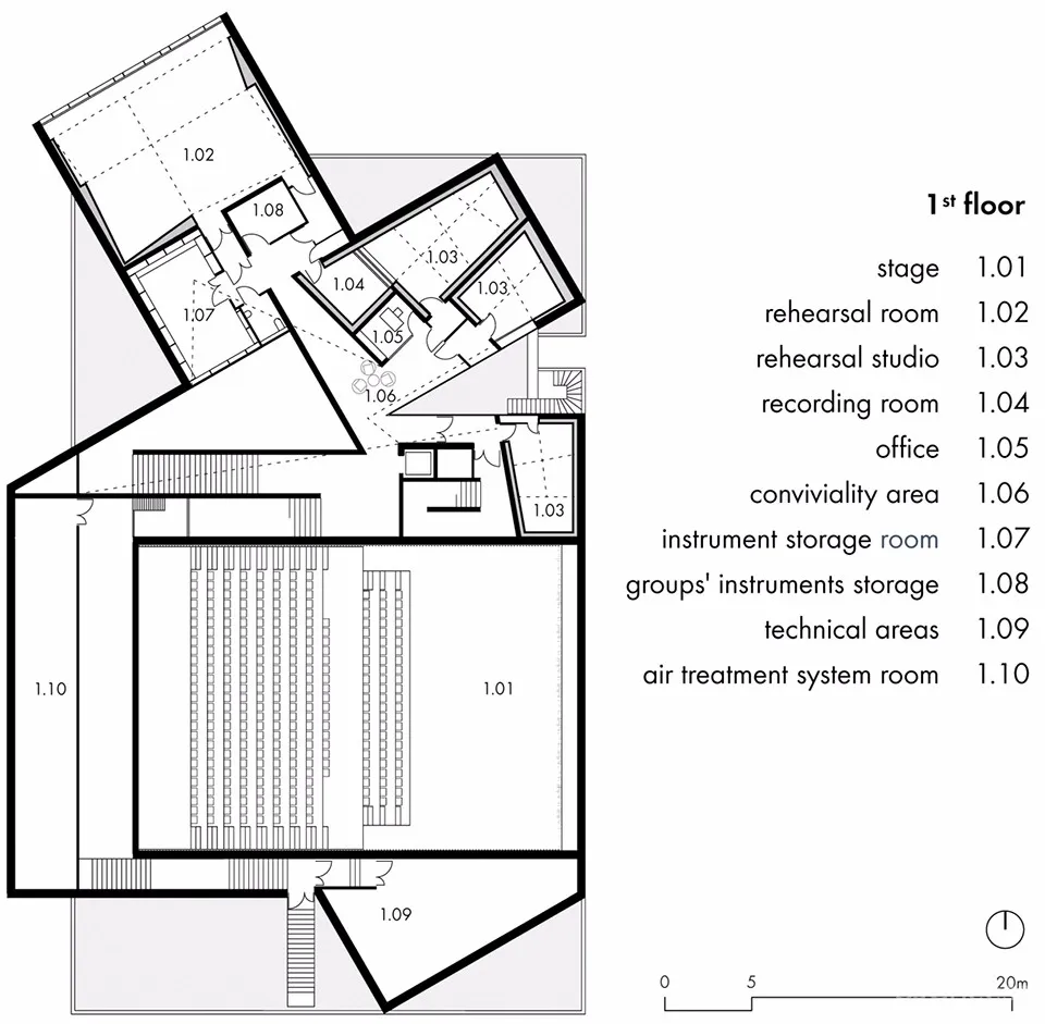 Dominique Coulon & associés:法国Allende表演厅和排练工作室 首