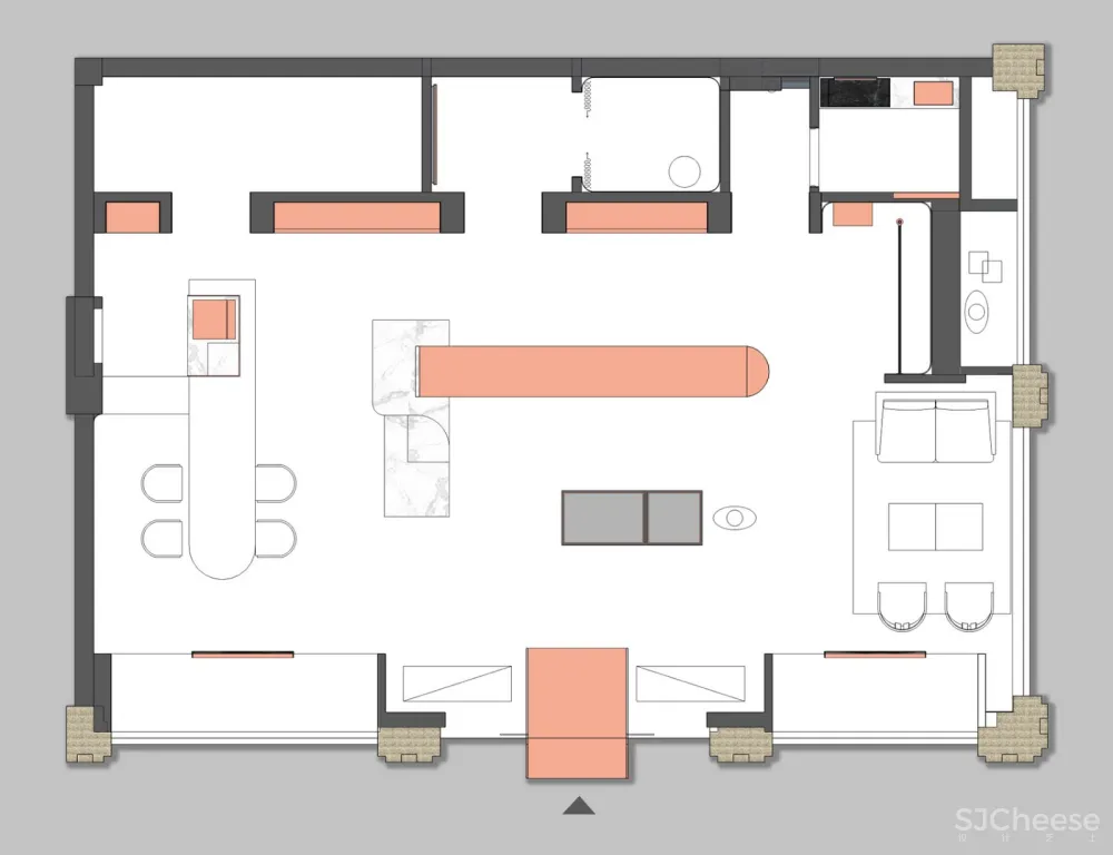 美度空间设计:浙江 胤一红帮服装店 首