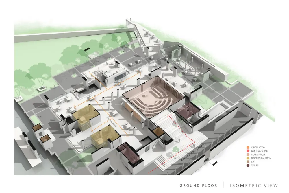 IIM-B 新教学综合体 / Mindspace Architects 首