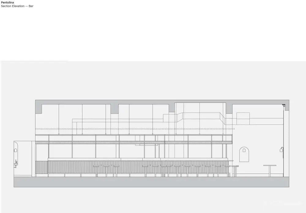 墨尔本Pentolina优雅工业风意大利休闲餐厅设计