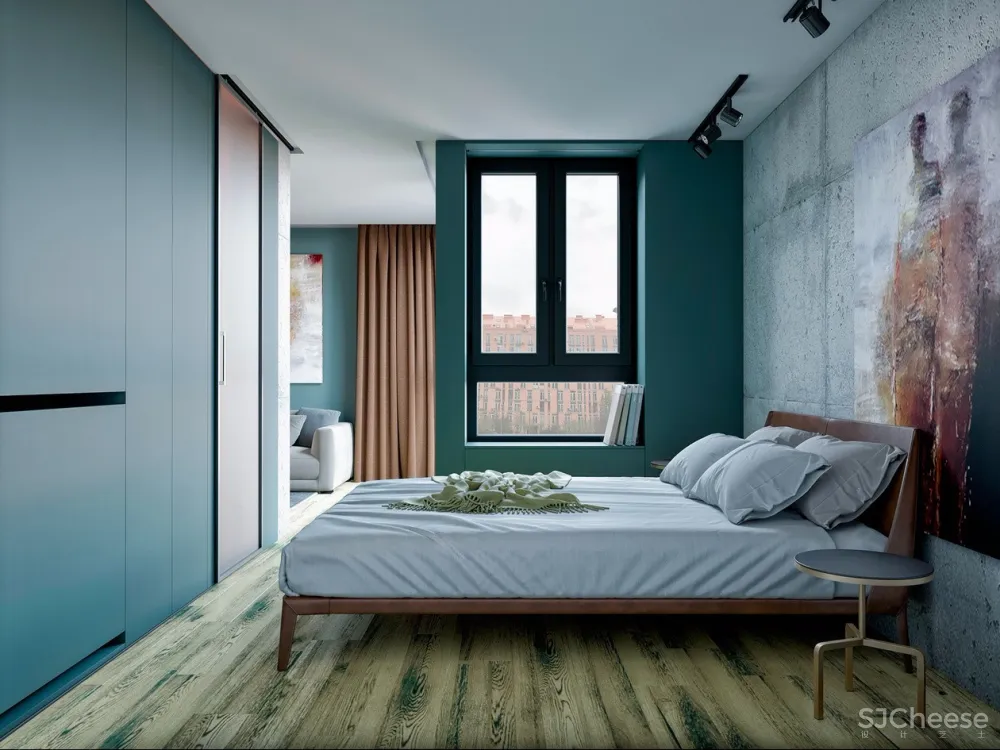 绿+橙 基辅个性公寓设计 | Elena Fateeva 首