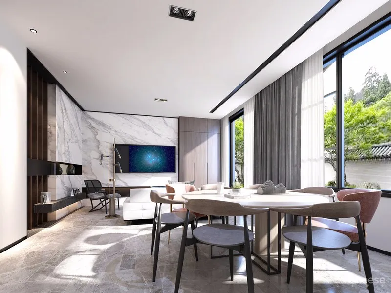 【金螳螂设计】苏州世茂铜雀台大平层样板间效果图设计方案