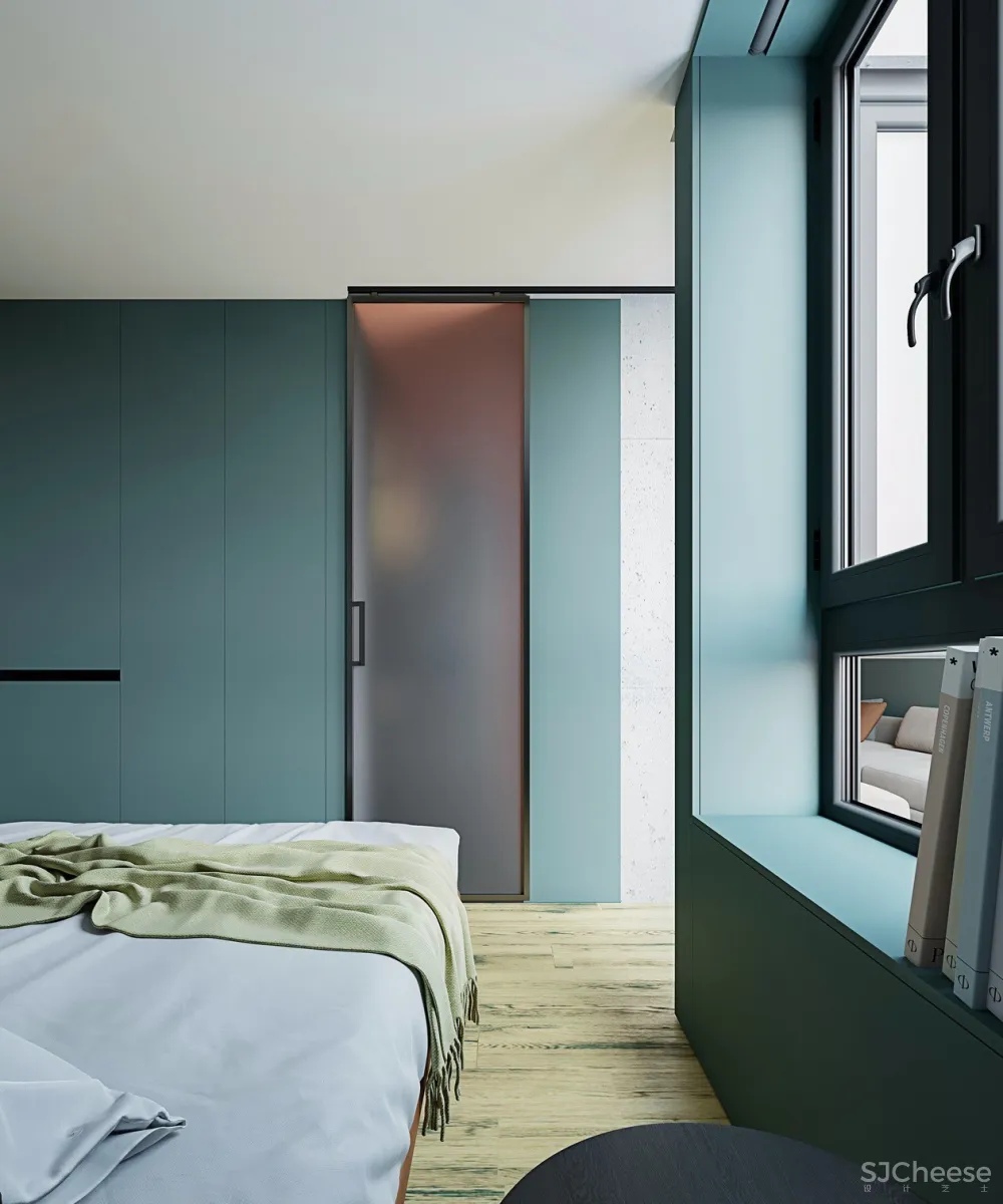 绿+橙 基辅个性公寓设计 | Elena Fateeva 首