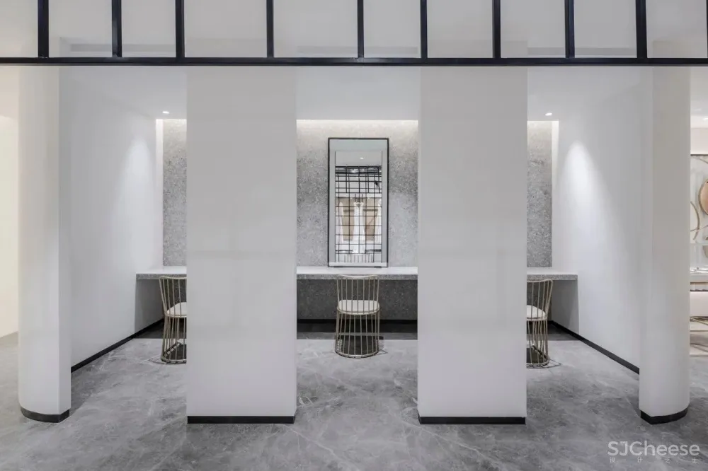 高级灰婚纱店设计 / 美得如此精致 首