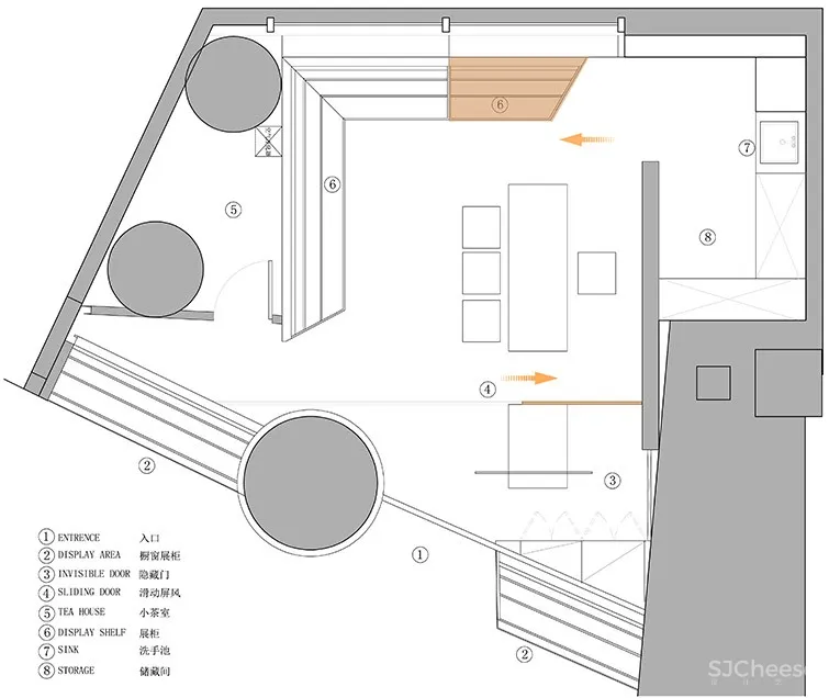 对角线设计:北京 致正茶室