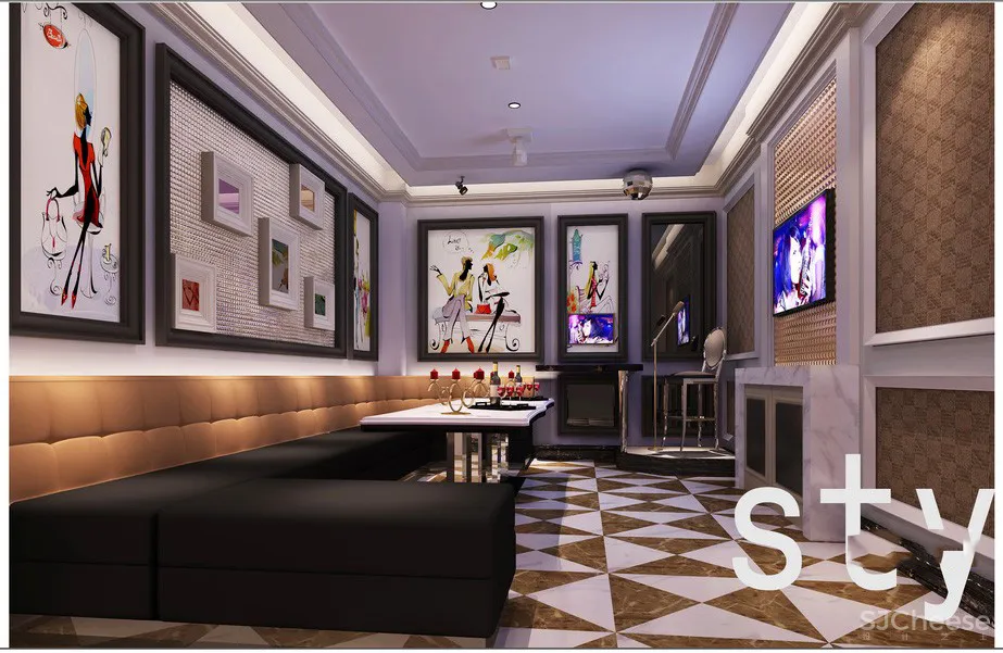 好乐迪KTV施工图+效果图