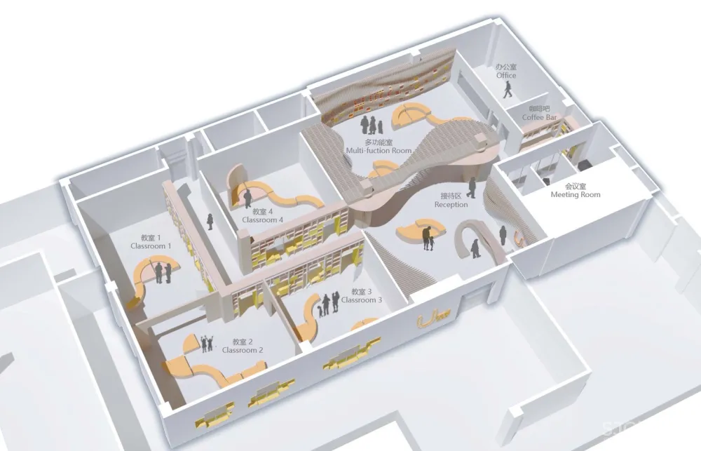 石家庄“U米 ● play”儿童教育戏剧艺术中心 / 非静止建筑设计