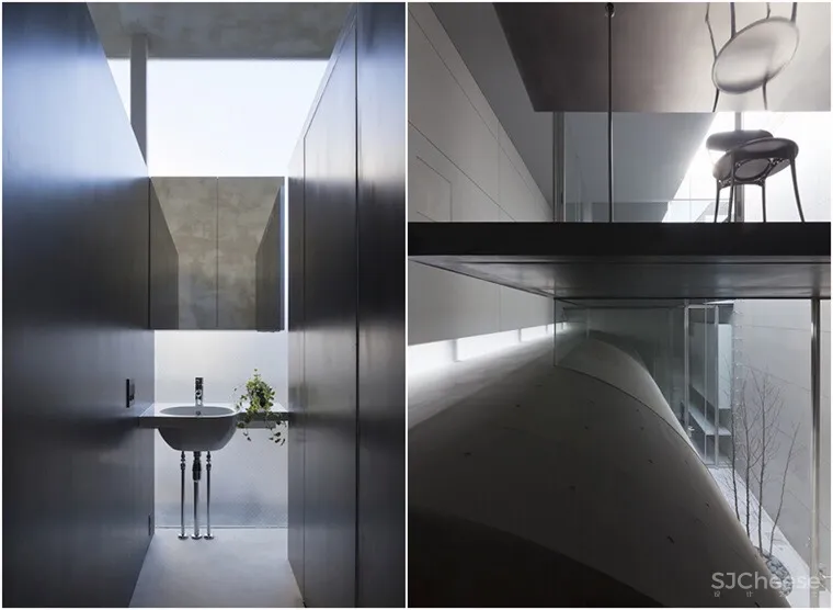 这间东京住宅内有一条灰色隧道 | Makiko Tsukada