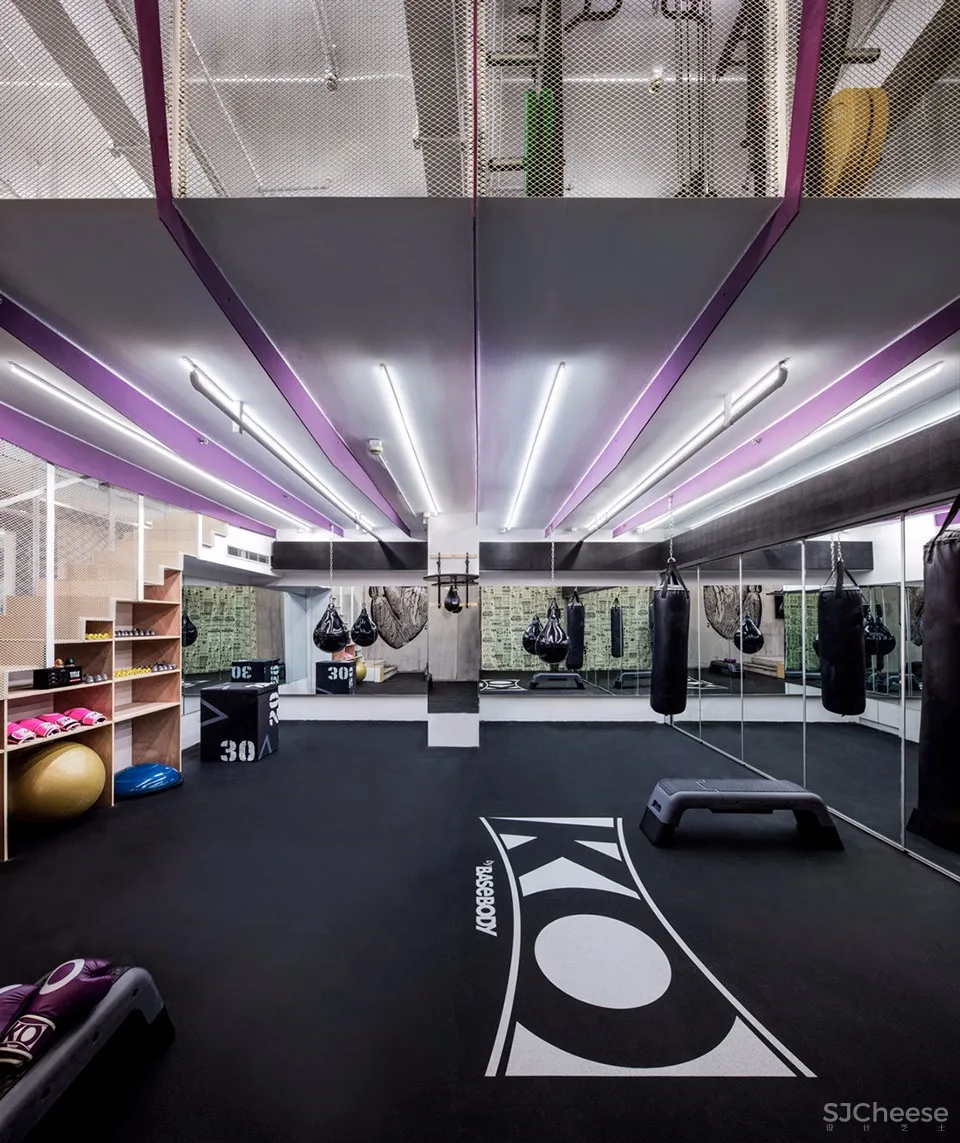 300㎡老建筑改造的上海KO轻拳馆