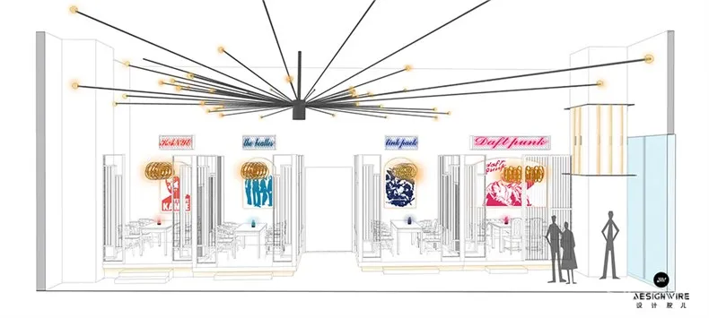 巨说还不错音乐餐厅-剖面图2.jpg 物唯:羽泉“ 巨说还不错 ” 音乐餐厅设计