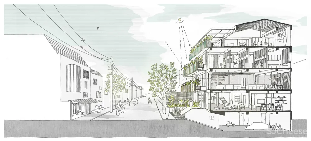 Sanuki Daisuke architects：越南年轻创业者的办公空间