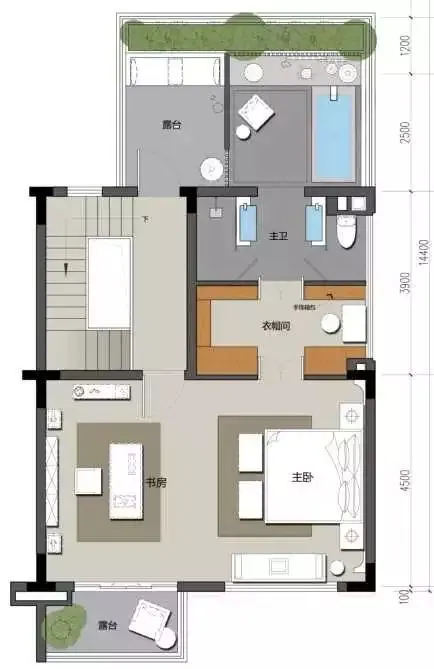 670m²人文别墅样板间设计方案