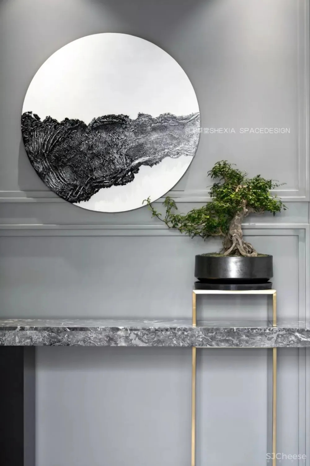 1120㎡轻奢别墅,一半冷艳一半迷红 | 舍下空间