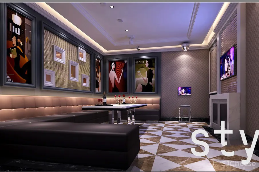 好乐迪KTV施工图+效果图