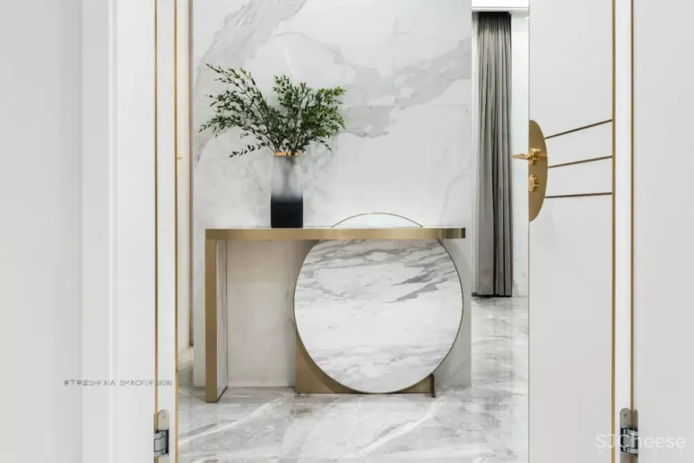 1120㎡轻奢别墅,一半冷艳一半迷红 | 舍下空间