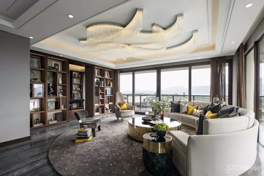 新作| 270°江景超大平层设计，美到爆 首