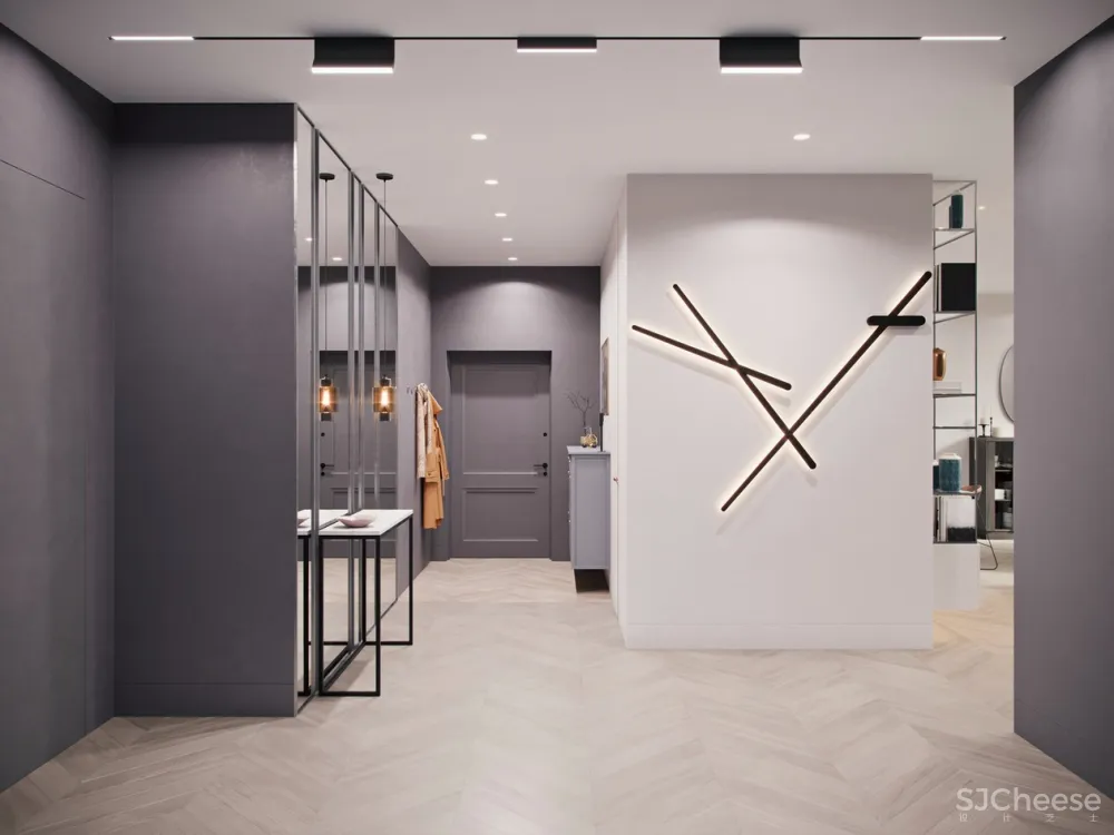 “活力优雅”90㎡极简风家庭公寓 | Monet vs Manet 首