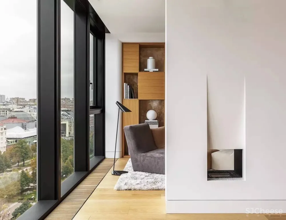 莫斯科现代住宅设计，温馨又柔和