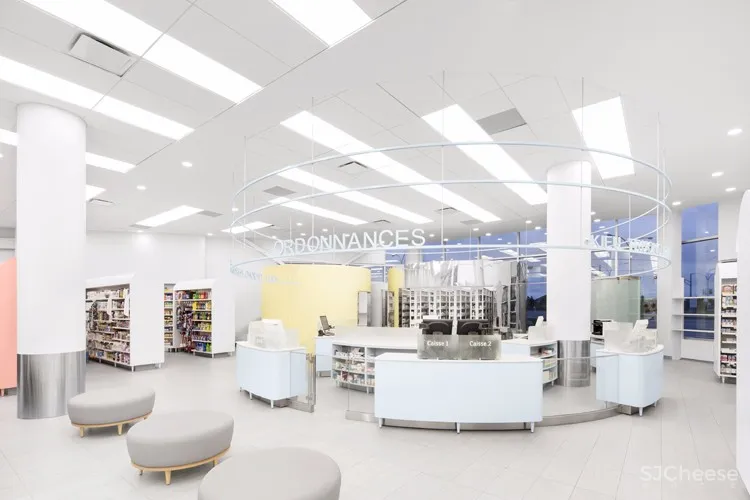 色彩打造的加拿大蒙特利尔Uniprix药店 | Jean de Lessard