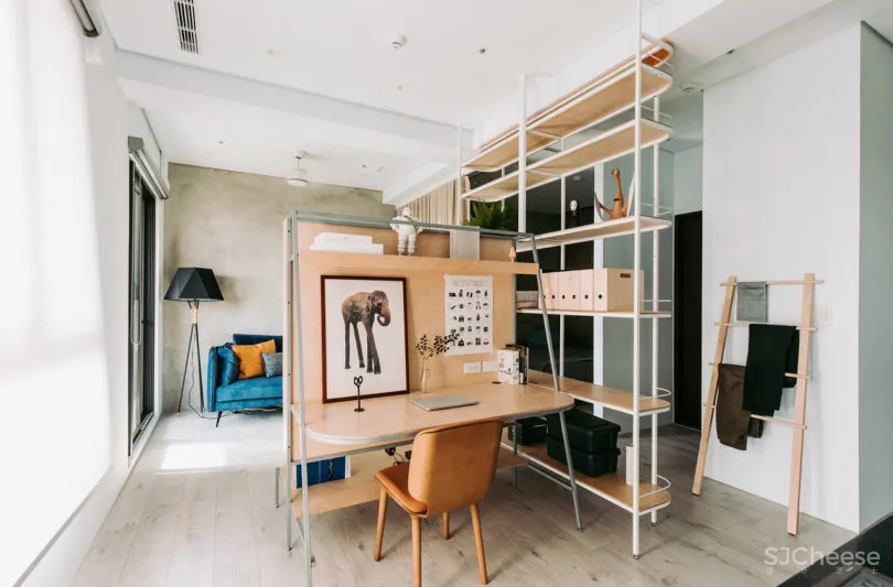 宝岛台湾一间46.2平米开放式小公寓设计