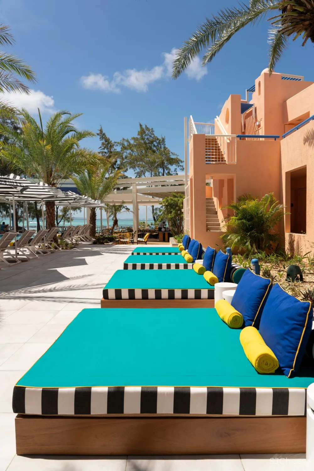 艺术家设计热带色调：毛里求斯Salt of Palmar酒店 首