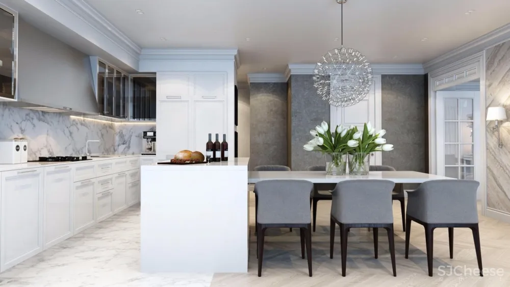 莫斯科黑白灰时尚典雅公寓设计