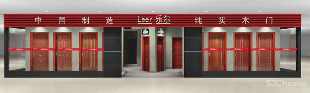 大型实木门专卖店设计图（含效果） 9