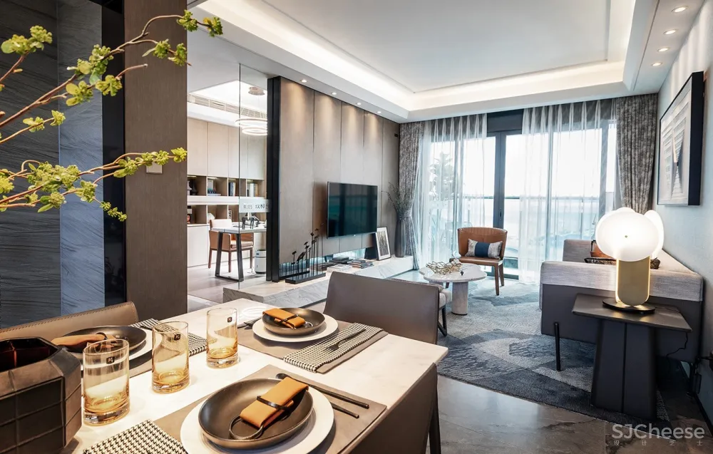 融创 · 玖樟台 100㎡现代风家庭公寓 | 聚舍联合设计